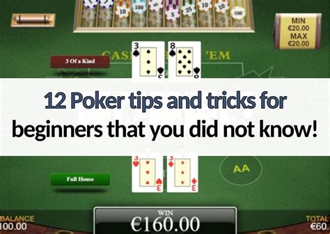 poker tips and tricks|Best 15 Poker Tips for Beginners .